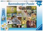 Ravensburger Kinderpuzzle - 13353 Suesse Tierbabys - 200 Teile Puzzle fuer Kinder ab 8 Jahren