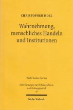 Christopher Holl: Wahrnehmung, menschlic Christopher Holl: Wahrnehmung, menschlic