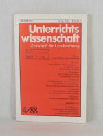 Unterrichtswissenschaft - Zeitschrift für Lernforschung, 16. Jahrgang / Heft 4 / 1988: "Neue Medien" und Sozialisation.