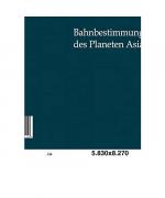 Bahnbestimmung des Planeten Asia