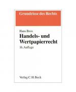 Hans Brox: Handelsrecht und Wertpapierre