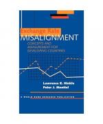 Exchange Rate Misalignment: Concepts and Measurement for Developing Countries