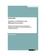 Evaluation von Weblogs in den Bildungswissenschaften