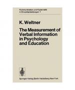 Klaus Weltner: The Measurement of Verbal Klaus Weltner: The Measurement of Verbal