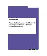 Oliver Hasselmann: Psychische Belastunge Oliver Hasselmann: Psychische Belastunge