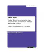 Vertical dimensions of occlusion from anthropometric measurements of fingers in dentulous subjects