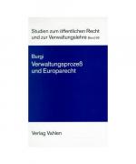 Verwaltungsprozess und Europarecht