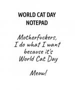 World Cat Day Notepad