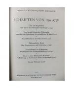 Schelling, Friedrich Wilhelm J: Schrifte