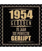 1950 Geboren 70 Jaar Tot Perfectie Gerijpt: 70e verjaardag Gastenboek | 70 jaar Gastenboek | Cadeau voor je 70e verjaardag | 70 jaar verjaardag Gastenboek Goud Zwart - 60 beschrijfbare pagina's