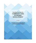 Funding Sources for Community and Economic Development