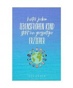 HINTER JEDEM LEBENSFROHEN KIND STEHT EIN GROßARTIGER ERZIEHER: A5 Notizbuch kariert als Geschenk | Abschiedsgeschenk für Erzieher und Erzieherinnen| Planer | Terminplaner | Kindergarten | Kita