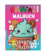 Kawaii-Malbuch: Einfache Lebensmittel-Malvorlagen - Cupcake, Donut, Schokolade & mehr- Für Erwachsene und Kinder ( Jungen & Mädchen )