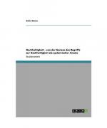 Nachhaltigkeit - von der Genese des Begriffs zur Nachhaltigkeit als systemischer Ansatz