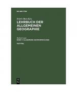 Herbert Louis: Allgemeine Geomorphologie Herbert Louis: Allgemeine Geomorphologie