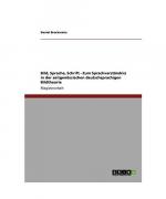 Daniel Brockmeier: Bild, Sprache, Schrif Daniel Brockmeier: Bild, Sprache, Schrif