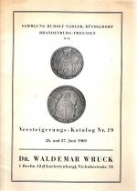 Münzenhandlung, Versteigerungskatalog Nr. 19, Sammlung Rudolf Nadler