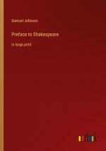 Preface to Shakespeare / in large print / Samuel Johnson / Taschenbuch / Paperback / Englisch / 2023 / Outlook Verlag / EAN 9783368342944