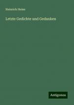 Letzte Gedichte und Gedanken