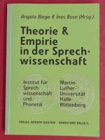 Theorie und Empirie in der Sprechwissenschaft. Festschrift zum 65. Geburtstag von Eberhard Stock am 17. Juni 1998.