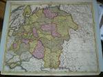 Russia, map, anno 1710, G.Valk, old colours