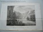 Babakey, river Danube, anno 1825, lithograph, Kunike A.