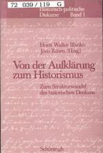 Von der Aufklärung zum Historismus