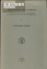 Leonardo Taran: Speusippus of Athens