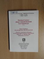 Neuere Ergebnisse der portugiesischen Sprachwissenschaft Akten des 1. gemeinsamen Kolloquiums der deutschsprachigen Lusitanistik und Katalanistik (Berlin, 20.-23. September 1990) ; Lusitanistischer Teil, Band 2