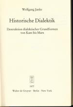 Wolfgang Janke: Historische Dialektik De