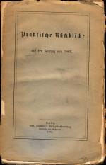 Ohne Autor: Praktische Rückblicke auf de
