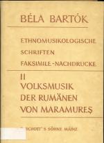 Bartók, Bela und D. Dille: Ethnomusikolo
