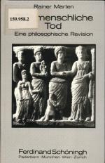 Der menschliche Tod Eine philosophische Revision