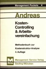 Andreas, Dieter F. W.: Kosten-Controllin Andreas, Dieter F. W.: Kosten-Controllin