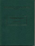 Interpretations, Volume Two. - Signiertes Widmungsexemplar