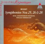 mozart symphonies nos. 25, 26 & 28