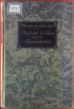 Carl Brinkmann: Richard Cobden und das M