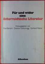 Für und wider eine österreichische Literatur.