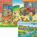 Ravensburger - Kinder auf dem Land, 2 x 20 Teile Puzzle