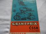 MISTROVSTVI SVETA GRAND PRIX CSSR 5.-7.8.1977 PROGRAM