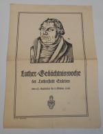 Luther - Gedächtniswoche der Lutherstadt Eisleben vom 29. September bis 6. Oktober 1946