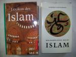 2 Bücher über Islam: "Lexikon des Islam" + "Weltbewegende Macht Islam" 1995