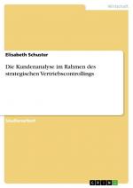 Die Kundenanalyse im Rahmen des strategischen Vertriebscontrollings / Elisabeth Schuster / Taschenbuch / Paperback / 40 S. / Deutsch / 2015 / GRIN Verlag / EAN 9783656875154