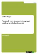 Vergleich eines Ausdauertrainings mit mittlerer und hoher Intensität / Andreas Gröger / Taschenbuch / Paperback / 24 S. / Deutsch / 2015 / GRIN Verlag / EAN 9783656860020