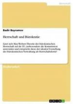 Herrschaft und Bürokratie / Badir Bayramov / Taschenbuch / 28 S. / Deutsch / 2014 / GRIN Verlag / EAN 9783656636045