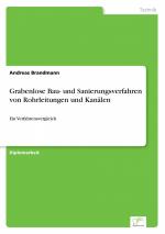 Grabenlose Bau- und Sanierungsverfahren von Rohrleitungen und Kanälen / Ein Verfahrensvergleich / Andreas Brandmann / Taschenbuch / Paperback / 108 S. / Deutsch / 2005 / Diplom.de / EAN 9783838691831