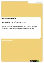 Reintegration of Expatriates / How to Ease the Re-entry Shock in Accordance with the Expatriate Cycle by Deploying a Relocation Service / Richard Beinrauch / Taschenbuch / Paperback / 32 S. / Englisch