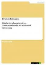 Mitarbeiterjahresgespräche - Literaturrecherche zu Inhalt und Umsetzung / Christoph Beimesche / Taschenbuch / 32 S. / Deutsch / 2012 / GRIN Verlag / EAN 9783656300977
