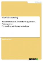 Auszubildende in einem Bildungsinstitut. Planung einer Personalentwicklungsmaßnahme / Sarah-Lorraine Herrig / Taschenbuch / Paperback / 32 S. / Deutsch / 2017 / GRIN Verlag / EAN 9783668446267