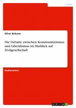 Die Debatte zwischen Kommunitarismus und Liberalismus im Hinblick auf Zivilgesellschaft / Oliver Bräuner / Taschenbuch / Paperback / 28 S. / Deutsch / 2010 / GRIN Verlag / EAN 9783640534562